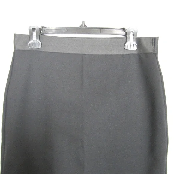 Everlane Black Pencil Skirt Women's Large Stretch Knee Length Career Minimalist - Picture 2 of 8